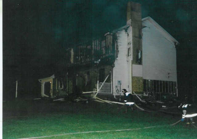 10 minutes after the Phillies lost the 1993 World Series, the company was dispatched to this arson fire at Gault and Cambridge Roads... 10/23/93